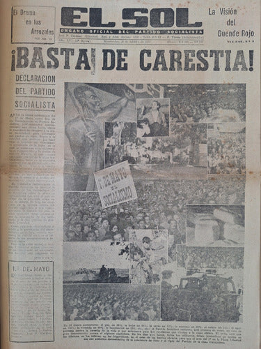 Coleccion 54 Diario El Sol Partido Socialista Frugoni 1956 7