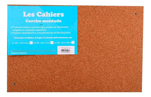 Pizarra Corcho Montado Rigido 26 X 41cm Premium.les Cahiers 0