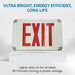 Ciata Red Light Up Hardwired And Battery Operated Exit Signs 4