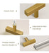 ZW Gold 5 Long Metal Cabinet Pulls 50mm 4