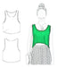 Real Size Clothing Patterns - Women's Muscled Tank Top 1605 0