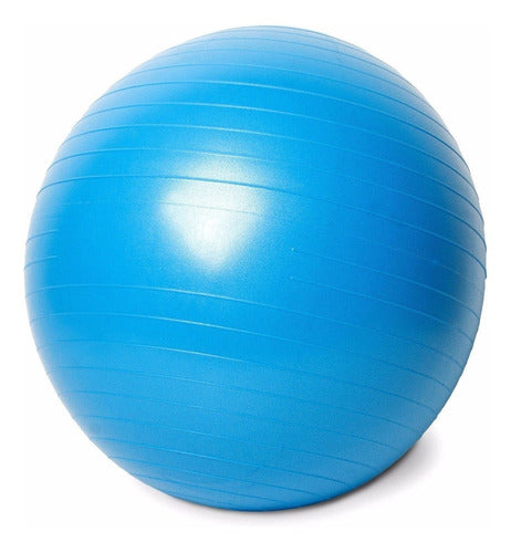 Pelota Gigante 75 Cm Gym Yoga Esferodinamia Con Inflador 0