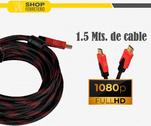 Suono HDMI Cable 1.5 M 1080p Double Shielded 4