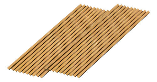20pcs Car Air Conditioner Decoration Strips Wood - DIY Trim Strips 0