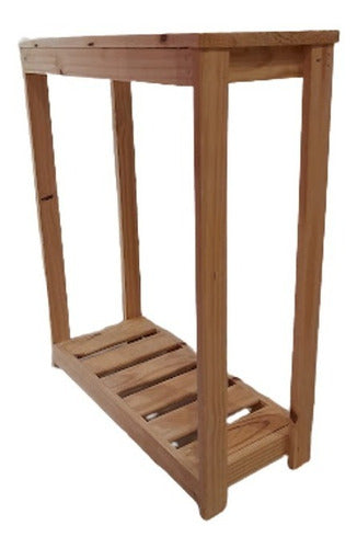 Wooden Organizer / Hallway Furniture - 2 Shelves 1