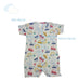 Short Sleeve Baby Bodysuit with Car Print Cotton 7