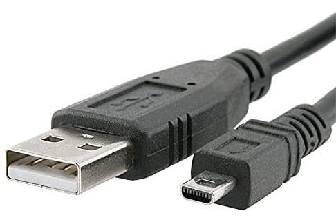 Cable Usb Para Camara Olympus Fe-46, Negro/8 Pines 3