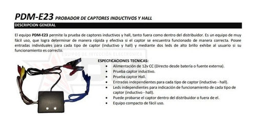 PDM Probador De Captores Inductivos Y Hall E23 Ind Argentina 3