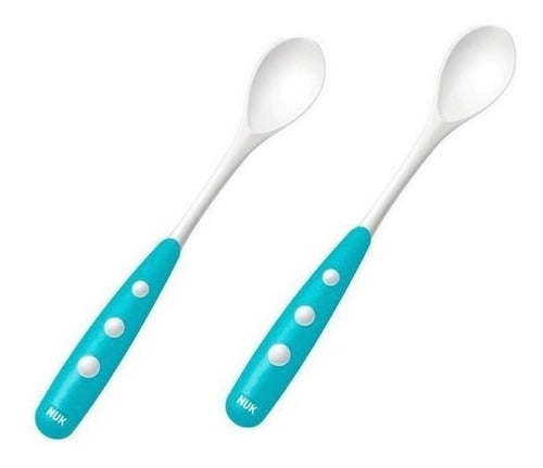 NUK Easy Learning Set of 2 Long Spoons + 6 Months 5