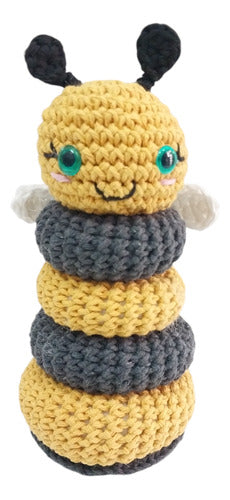 PuroAmorAmigurumis Amigurumi Apilable Abejita - 17 Cm 3