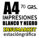 INSUMARKET Estación Gráfica Digital Printing A4 70g Binding Books/Notes/Assignments 0