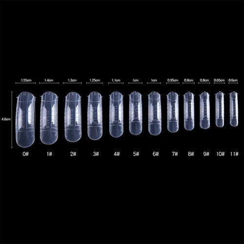 Cápsula Moldes Sistema Dual X100 Unidades Uñas Esculpidas 1