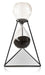 Lady Home&Art Black 30-Minute Hourglass with Stand 27x16cm 0