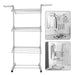 Folding Clothes Drying Rack with 3 Shelves Standing 40 Kg Capacity 2