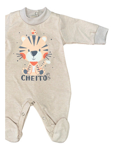 Baby Onesie with Feet in Pure Cotton by Cheito 26
