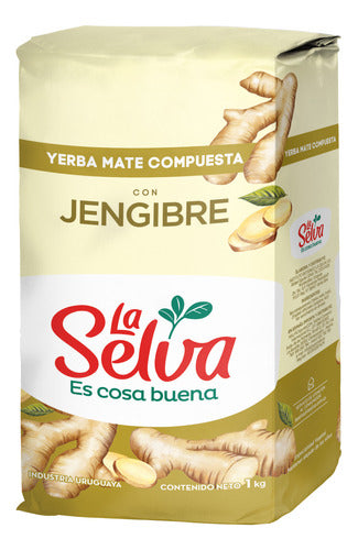 Yerba Mate Compuesta Con Jengibre La Selva 1 Kg. 0