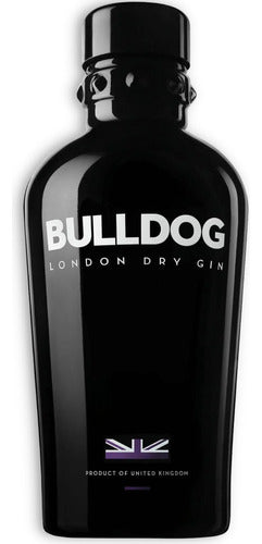 Bulldog Gin London Dry 700ml + Black Bulldog Glass 1