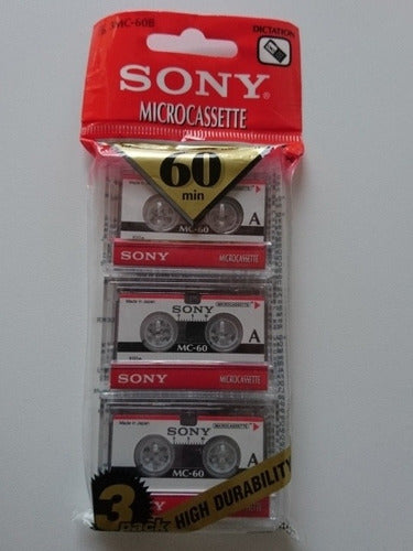 3 Microcasetes Sony Japón P/grabadora/contestadora 60min C/u 1