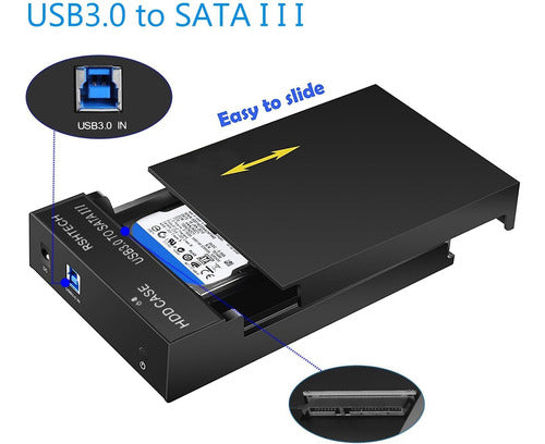 Rshtech External Hard Drive Enclosure USB 3.0 to SATA 5