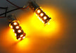 KINSTECH 2 X 1156 7506 P21W High Power Amber 18 SMD LED Front Bulbs 6