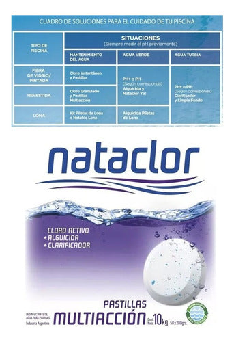 Pastillas De Cloro Multiaccion Nataclor X 10kg Hidropilar 4