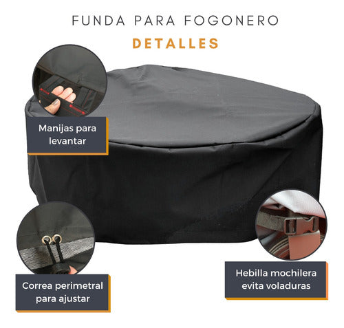 Funda Cubre Fogon 120 X 40 Alto Tromen Lona Gruesa Imperme 3