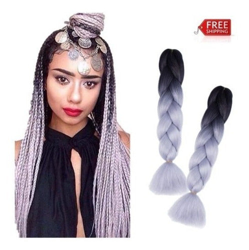 Kanekalon 24 Inches Ombre Jumbo Twist Braid Hair 1