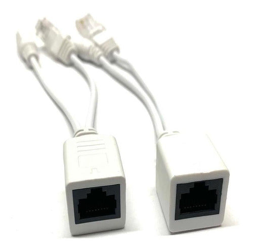 5x Cabo Adaptador Poe Injetor + Separador (5 Peças) 1