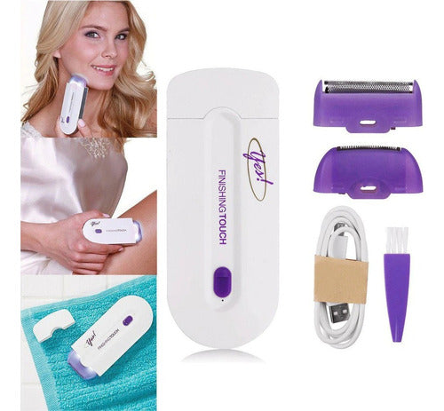 Yes FinishingTouch USB Rechargeable Facial Body Legs Shaver 1