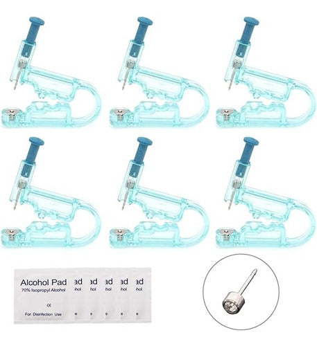 BaiBao 50 Ear Piercing Starter Kits with Surgical Steel and White Rhinestone 0