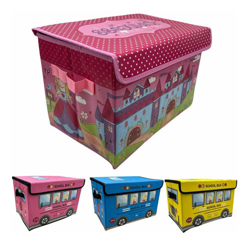 Home Basics Folding Organizer Box for Kids - Games and Clothes 36x25x25 Cm 0