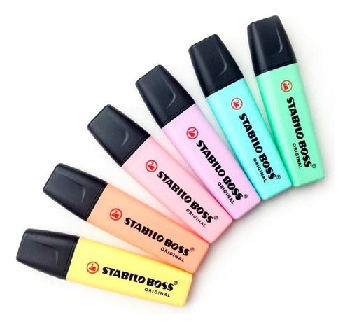 X6 Stabilo Boss Pastel Highlighters - Choose Your Colors 0