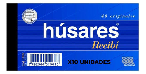 Húsares Receipt Book 1909 X 10 Units 0