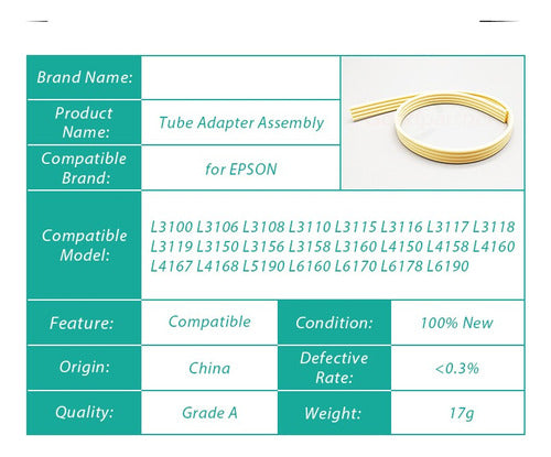 Mangueira Epson L3150 L3110 L3210 L3250 L5190 Original 1