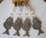 Luciano Dutari 8 Table Weights Fish Metal Aged Silver 1