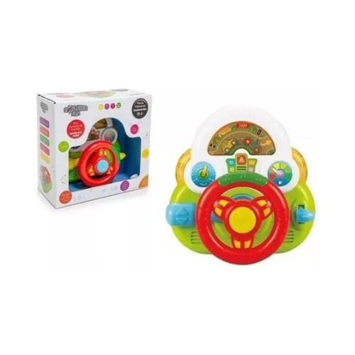 Poppi Baby Educational Baby Steering Wheel with Lights, Sounds, and Mirror 1