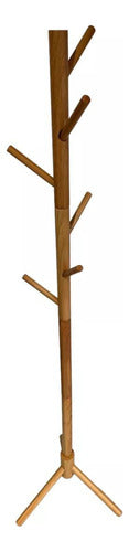 Grupo Avino Wall-Mounted Wooden Coat Rack 0