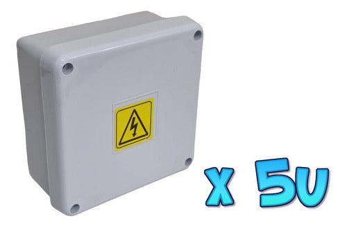 TAAD 5 Weatherproof Junction Boxes 115x115x50mm for CCTV Balun Cameras 1