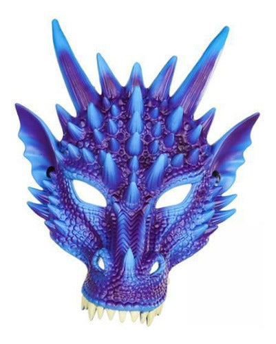 4 X 3d Dragon Mask Half Face Mask Scary Adults Halloween 0