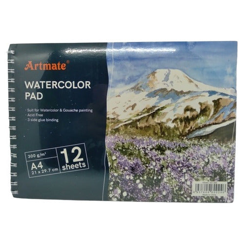 Artmate Block Acuarela Watercolor Pad 300gr A3 12hjs 42x29,7 0