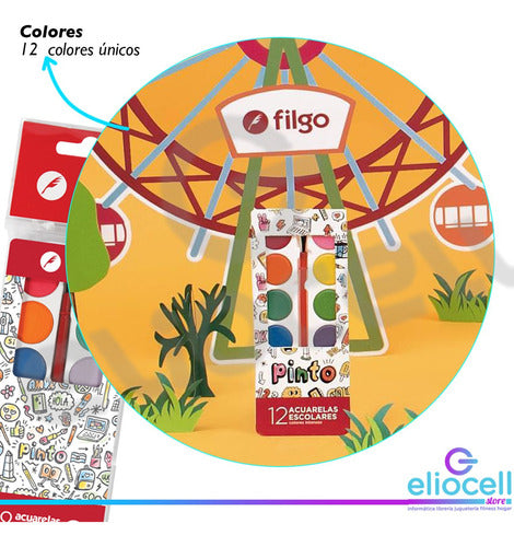 Filgo Watercolors 12 Colors 1