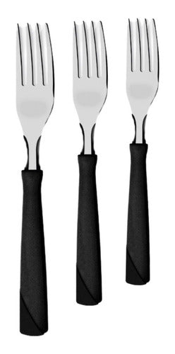 Tramontina New Kolor Plastic Handle Table Fork Set of 3 0