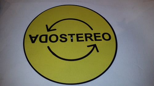 Soda Stereo Amarillo Slipmat Paño Bandejas Material Latex 1