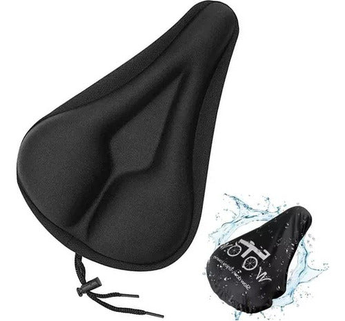 Funda Cubre Asiento Negro De Silicona P/ Bicicleta/ Spinning 1