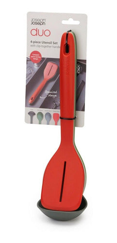 Joseph Joseph Duo Set of 4 Kitchen Utensils: Spatula & Ladle 0