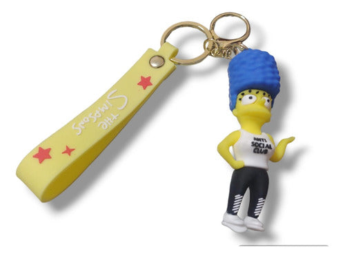 Macrodimm® Marge Simpson's Silicone Keychain with Chain and Hook Loose 0