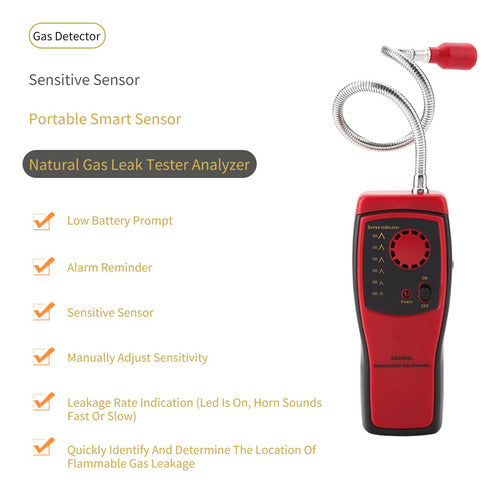 Liccx Gas Leak Detector, Smart Sensor ASL, Portable Gas Detector 2