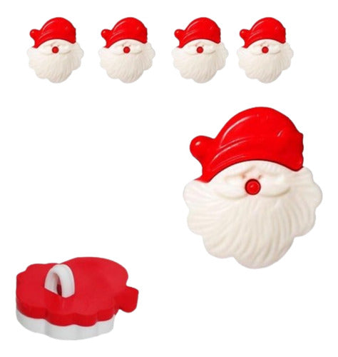 Botão Infantil Papai Noel - C/24 - 5083 0