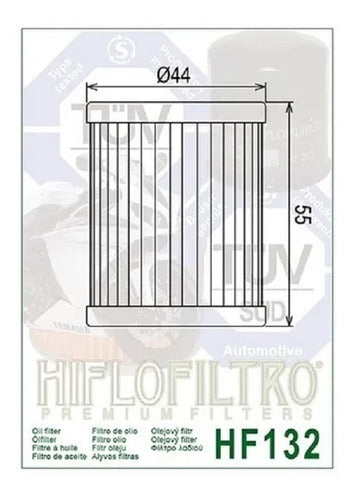 Filtro Aceite Hf132 Suzuki Dr 125 Gn 125 / Ltz 250 1