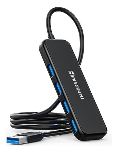 Minisopuru Hub USB 3.0, Concentrador USB Para Portátil 0